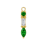 Belle – 14K & 18K Gold Gemstone Charm