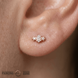 Bellini - 14K Gold Gem Threadless End - piercing - zone.com