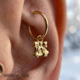 Bells – 14K & 18K Gold Charm - piercing - zone.com