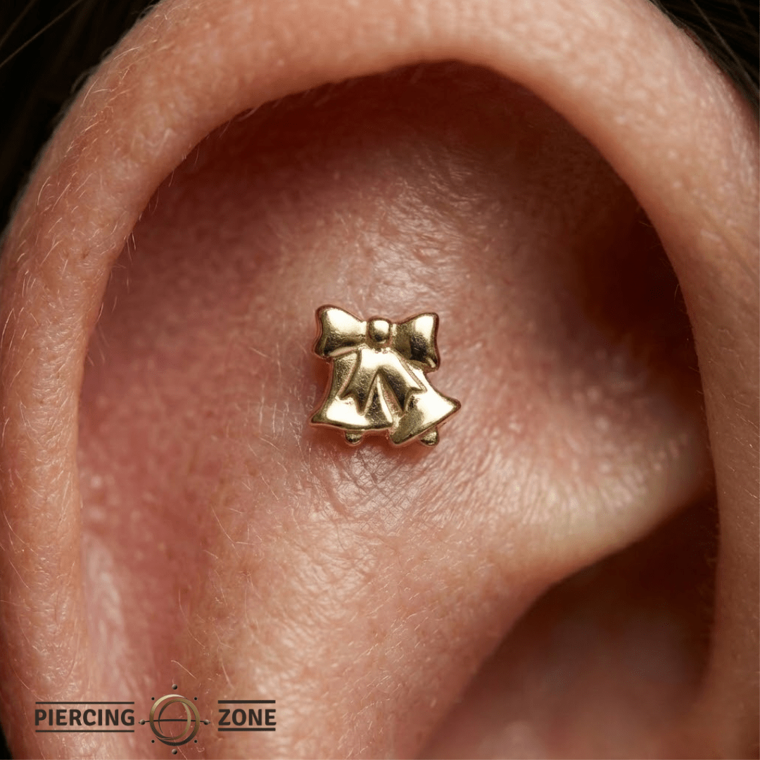 Bells – 14K Gold Threadless/Threaded End - piercing - zone.com