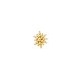 Beyond Pin - 14K Gold Starburst Threadless End - piercing - zone.com