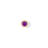 Bezel – 14K Gold Birthstone Threadless End - piercing - zone.com