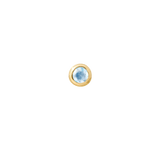 Bezel – 14K Gold Birthstone Threadless End - piercing - zone.com