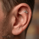 Bicycle – 14K Gold Threadless/Threaded End - piercing - zone.com