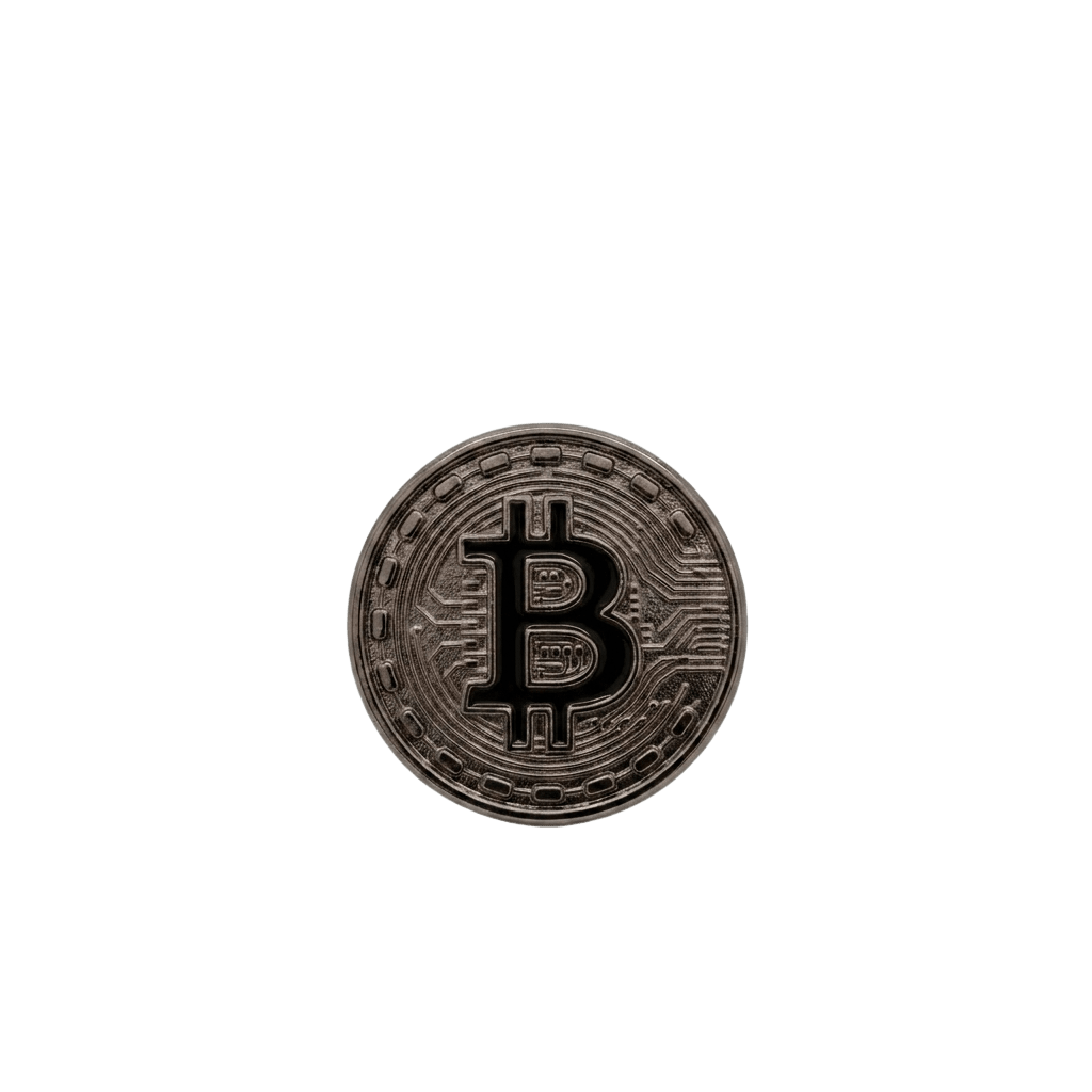 Bitcoin Symbol - 14K Gold Threadless/Threaded End - piercing - zone.com