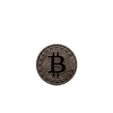 Bitcoin Symbol - 14K Gold Threadless/Threaded End - piercing - zone.com