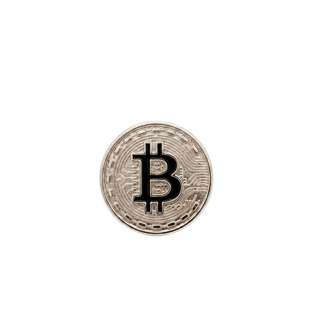 Bitcoin Symbol - 14K Gold Threadless/Threaded End - piercing - zone.com