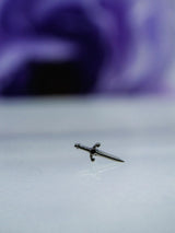 Blade – Black Rhodium Edition – 14K Gold Threadless End - piercing - zone.com