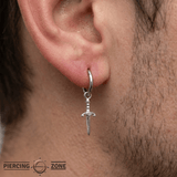 Blade – Minimalist Gold Pendant – 14K Charm Accessory - piercing - zone.com