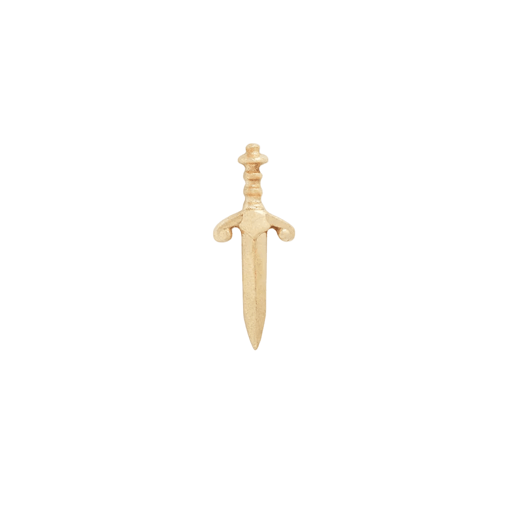 Blade Satin – 14K Gold Threadless End - piercing - zone.com