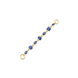Blue Sapphire Chain – 18K Gold Gemstone Piercing Chain - piercing-zone.com