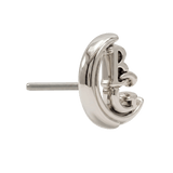 Body Gems Emblem – 14K Gold Threadless/Threaded End - piercing - zone.com