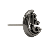 Body Gems Emblem – 14K Gold Threadless/Threaded End - piercing - zone.com
