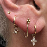 Ethereal – CZ 14K Gold Charm