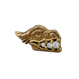 Dragon – 14K Gold Threadless/Threaded End