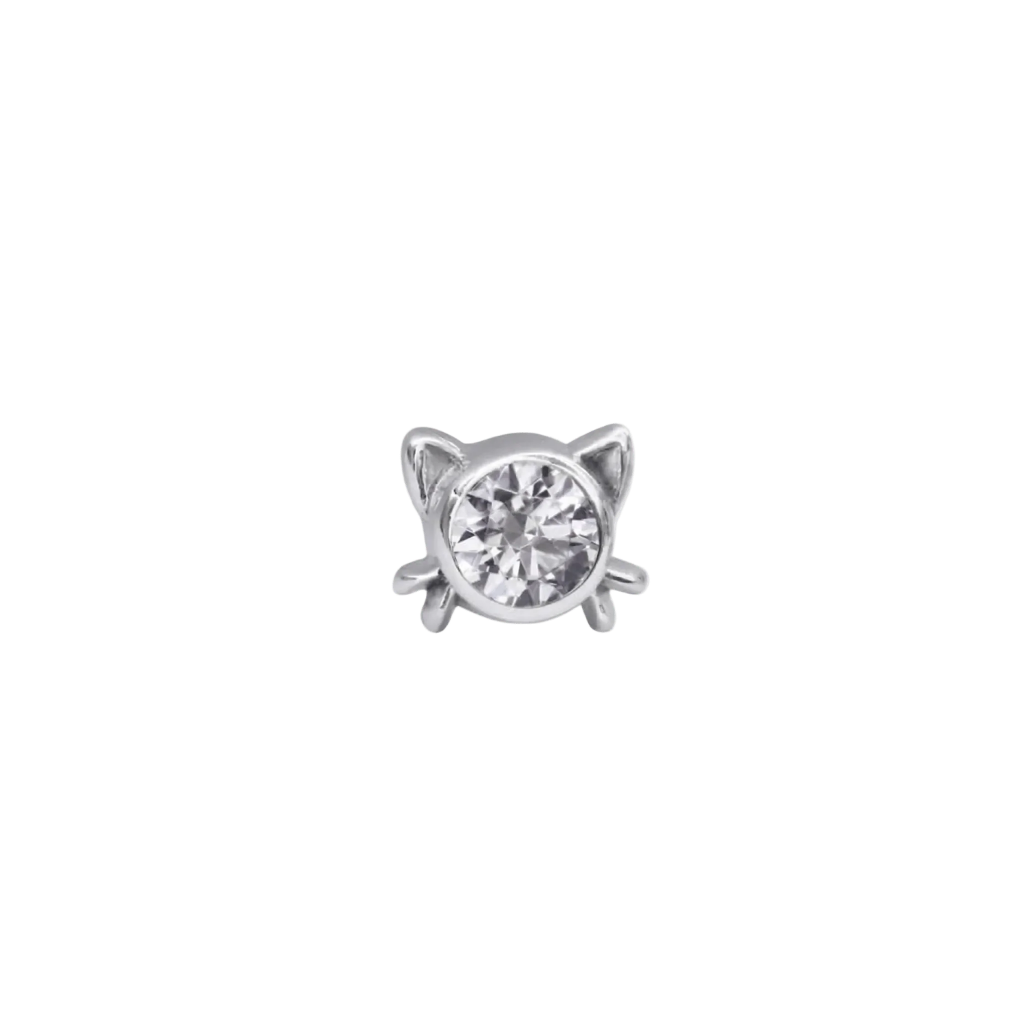 Lil Kitty – 14K Gold Threadless/Threaded End