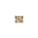 Lil Kitty – 14K Gold Threadless/Threaded End