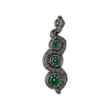 Snake In The Grass – 14K Gold Threadless/Threaded End