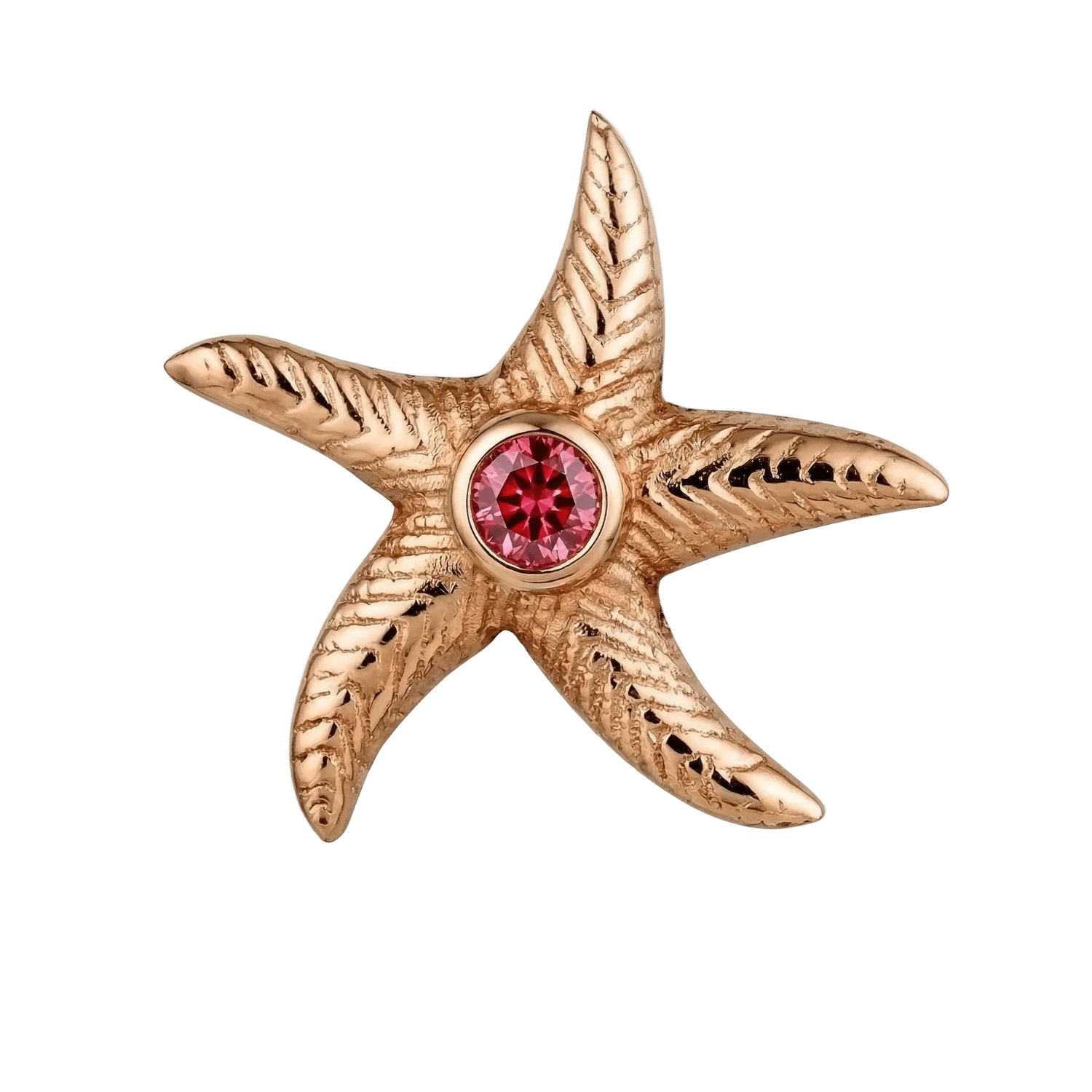 Starfish – 14K Gold Threadless/Threaded End