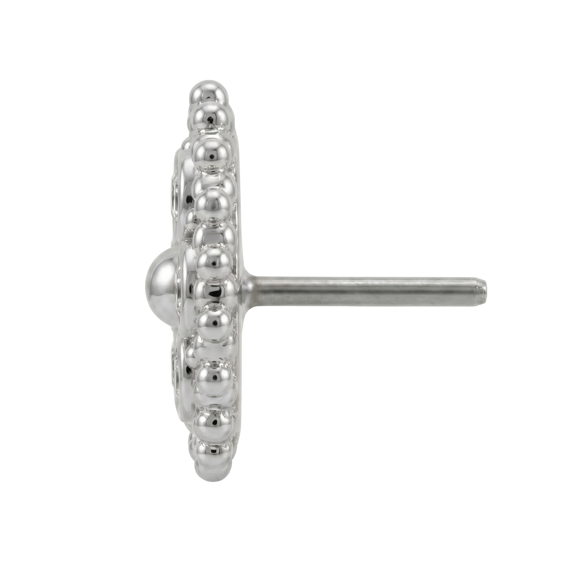 Bolly - 14K Gold Cluster Threadless/Threaded End - piercing - zone.com