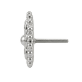 Bolly - 14K Gold Cluster Threadless/Threaded End - piercing - zone.com