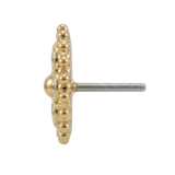 Bolly - 14K Gold Cluster Threadless/Threaded End - piercing - zone.com