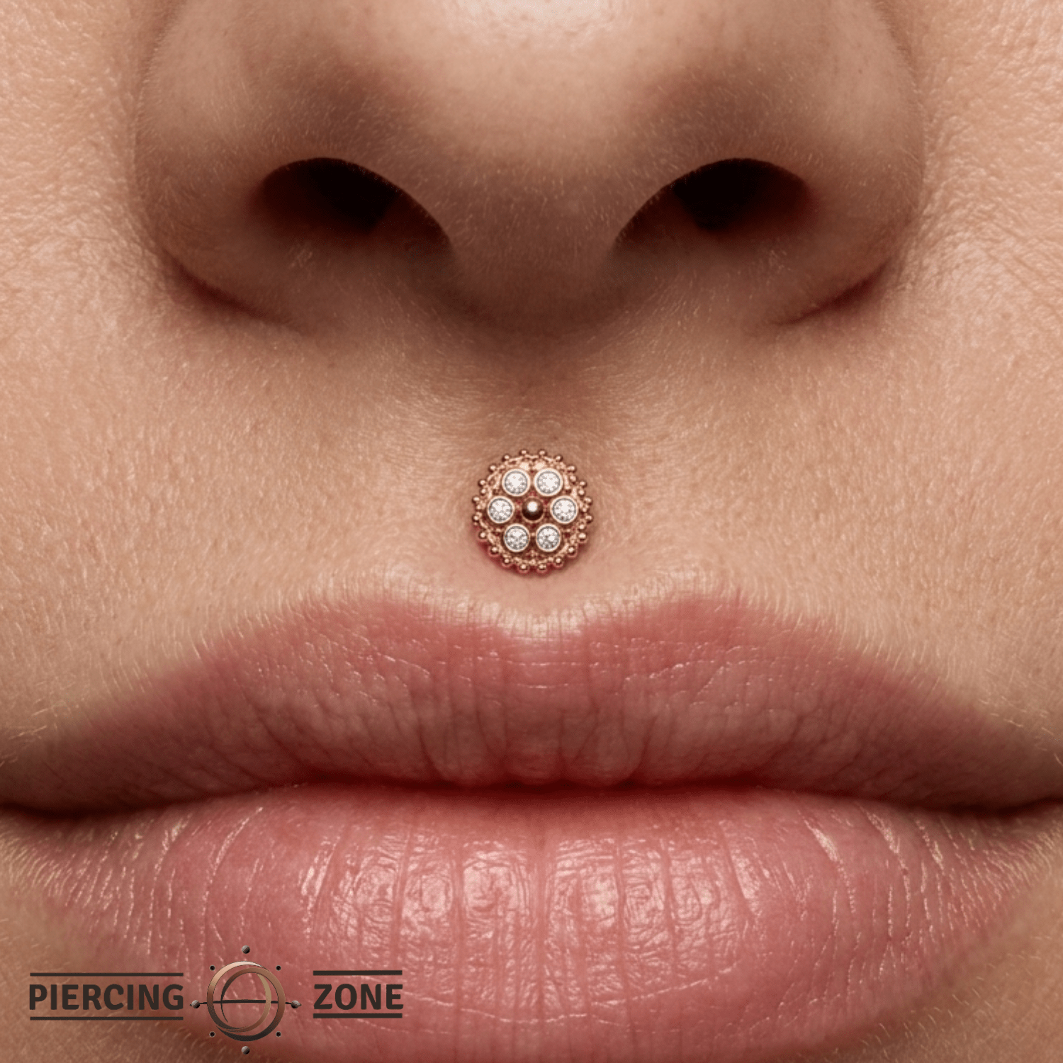 Bolly - 14K Gold Cluster Threadless/Threaded End - piercing - zone.com