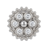 Bolly - 14K Gold Cluster Threadless/Threaded End