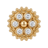 Bolly - 14K Gold Cluster Threadless/Threaded End