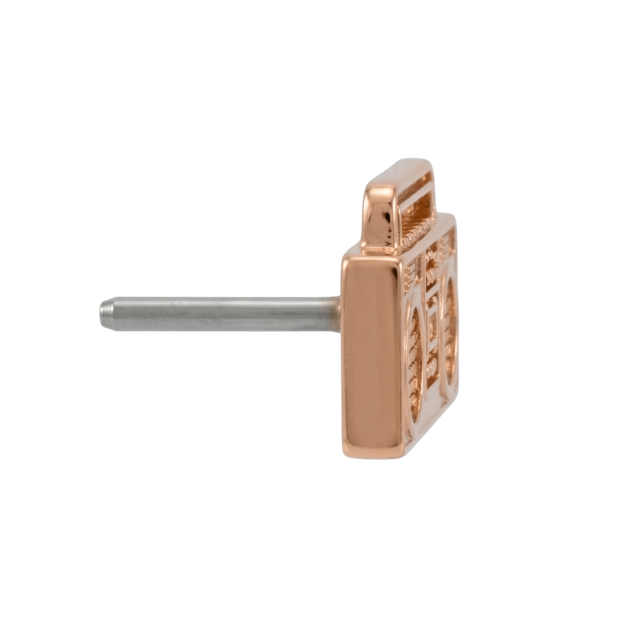 BOOMBOX - 14K Gold Threadless/Threaded End - piercing - zone.com