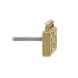 BOOMBOX - 14K Gold Threadless/Threaded End - piercing - zone.com