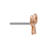 BOW - 14K Gold Threadless/Threaded End - piercing - zone.com