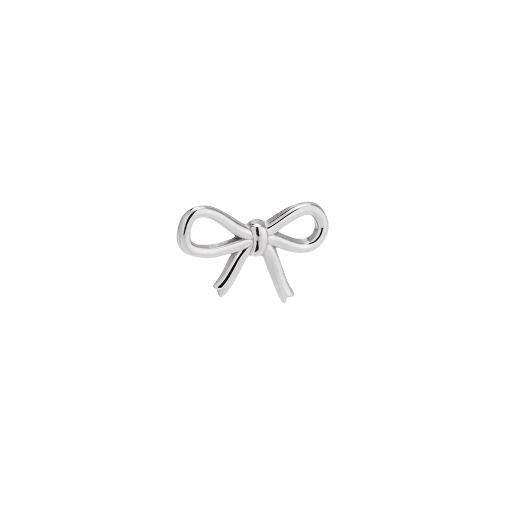 BOW - 14K Gold Threadless/Threaded End - piercing - zone.com