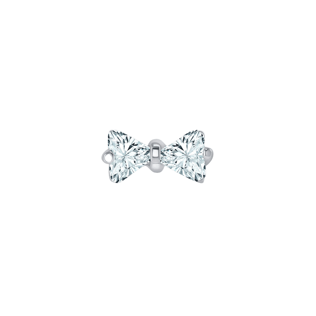 Bow Tie – 14K/18K Gold Threadless End - piercing - zone.com