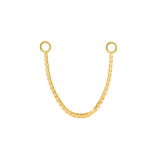 Box Chain – 14K Gold Piercing Chain - piercing - zone.com