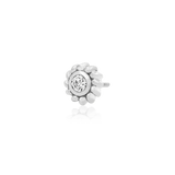 Braided CZ Bezel - Set – 14K Gold Threadless End - piercing - zone.com