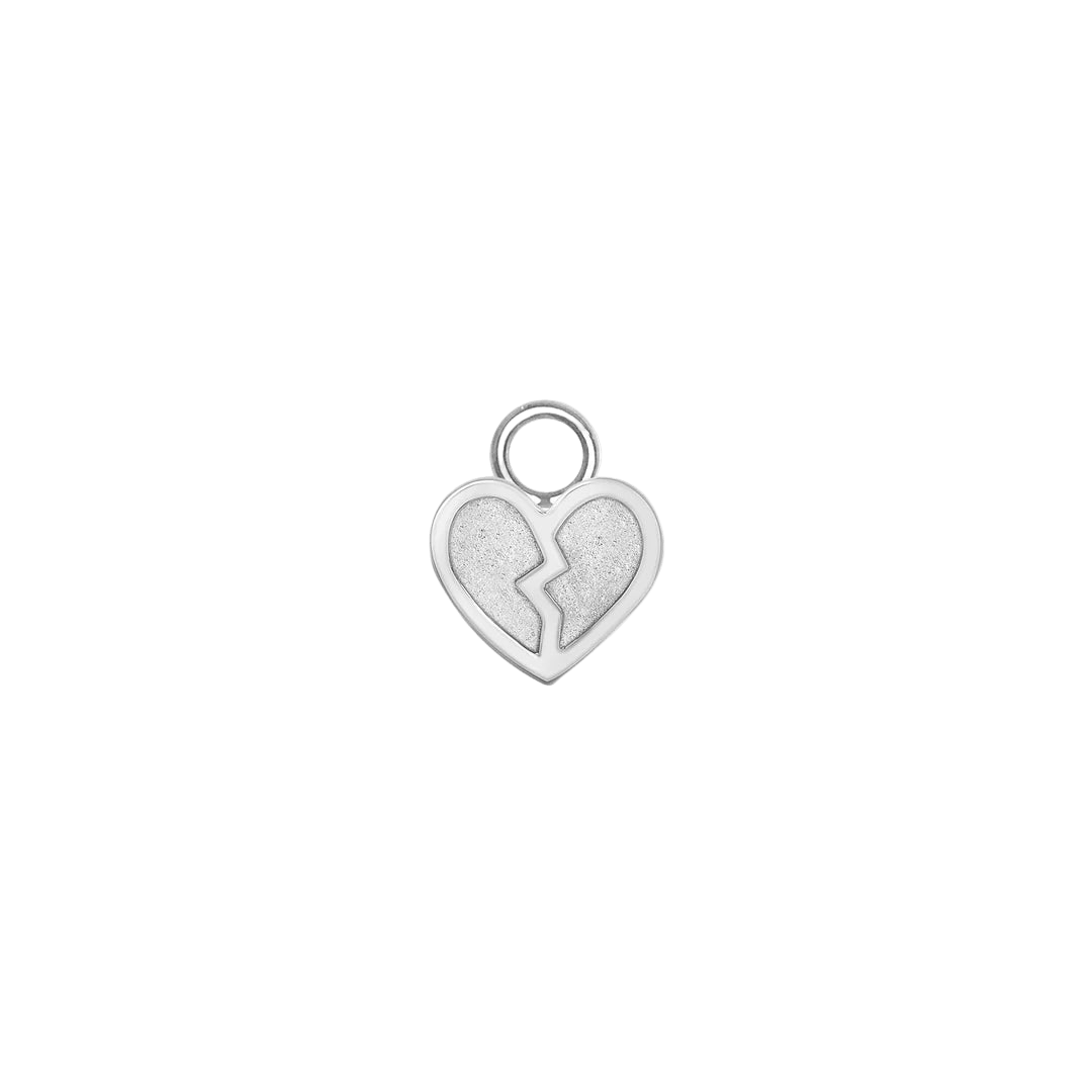 Broken Heart – 14K & 18K Gold Charm - piercing - zone.com