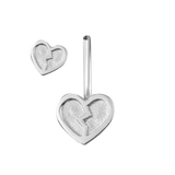 Broken Heart Curved Barbell – 14K Gold Navel Piercing - piercing - zone.com
