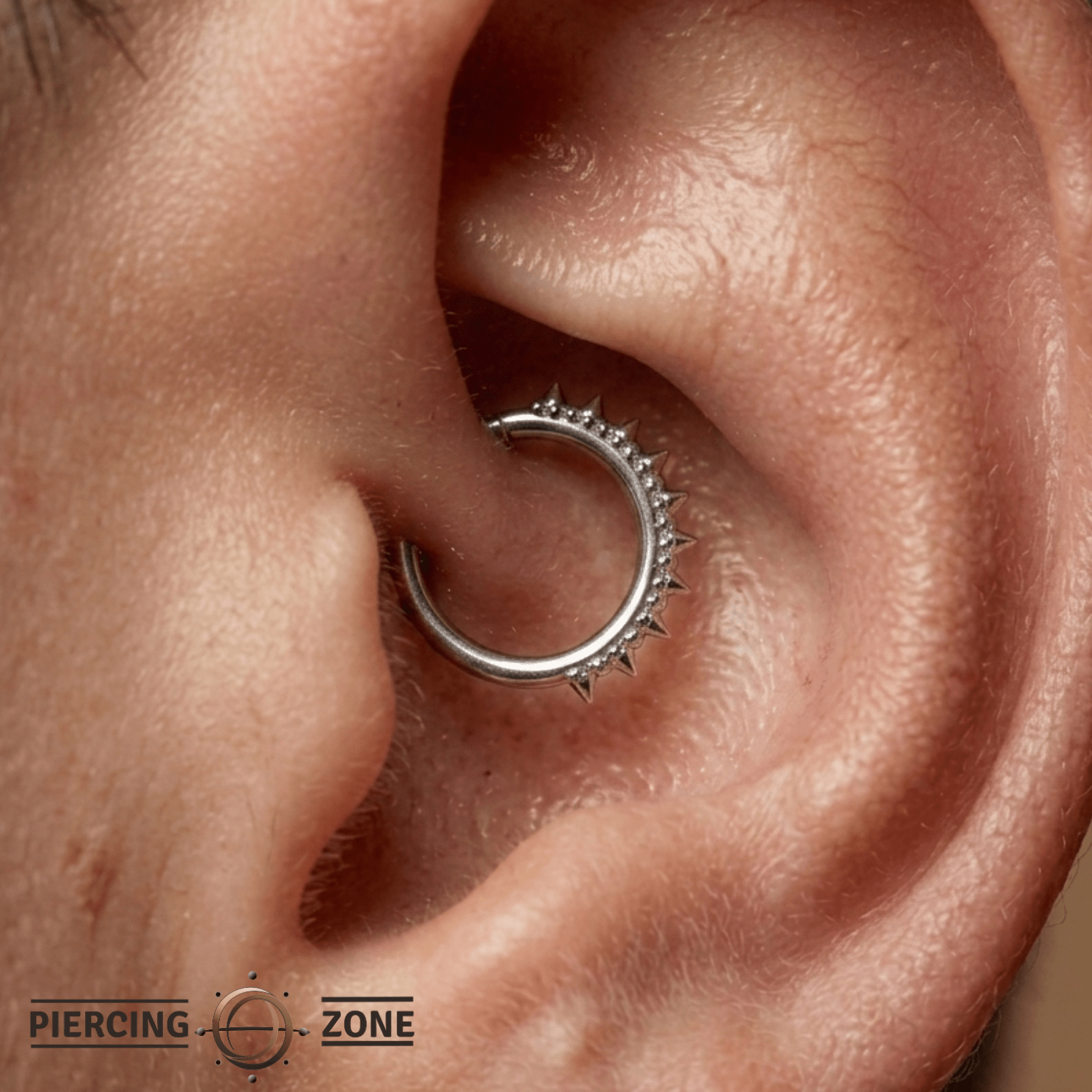 Brooklyn – Baroque Spikes – 14K Gold Clicker Ring - piercing - zone.com