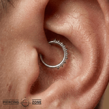 Brooklyn – Baroque Spikes – 14K Gold Clicker Ring - piercing - zone.com