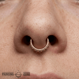 Brooklyn – Baroque Spikes – 14K Gold Clicker Ring - piercing - zone.com