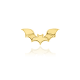Bruce – Bat Silhouette – 14K Gold Threadless End - piercing - zone.com