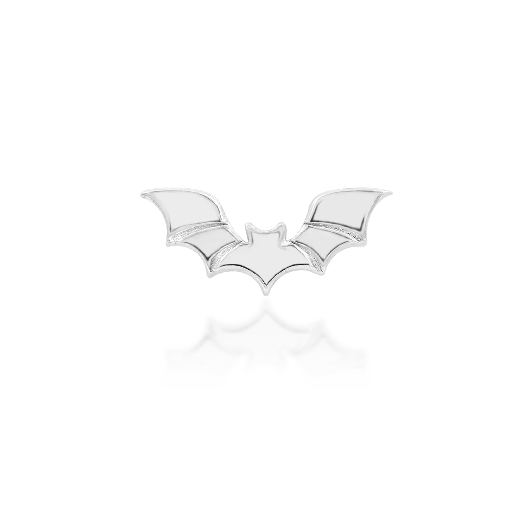 Bruce – Bat Silhouette – 14K Gold Threadless End - piercing - zone.com