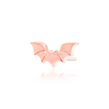 Bruce – Bat Silhouette – 14K Gold Threadless End - piercing - zone.com