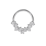 Bubble Prong Seamless Ring – 14K Gold Cluster Design - piercing-zone.com
