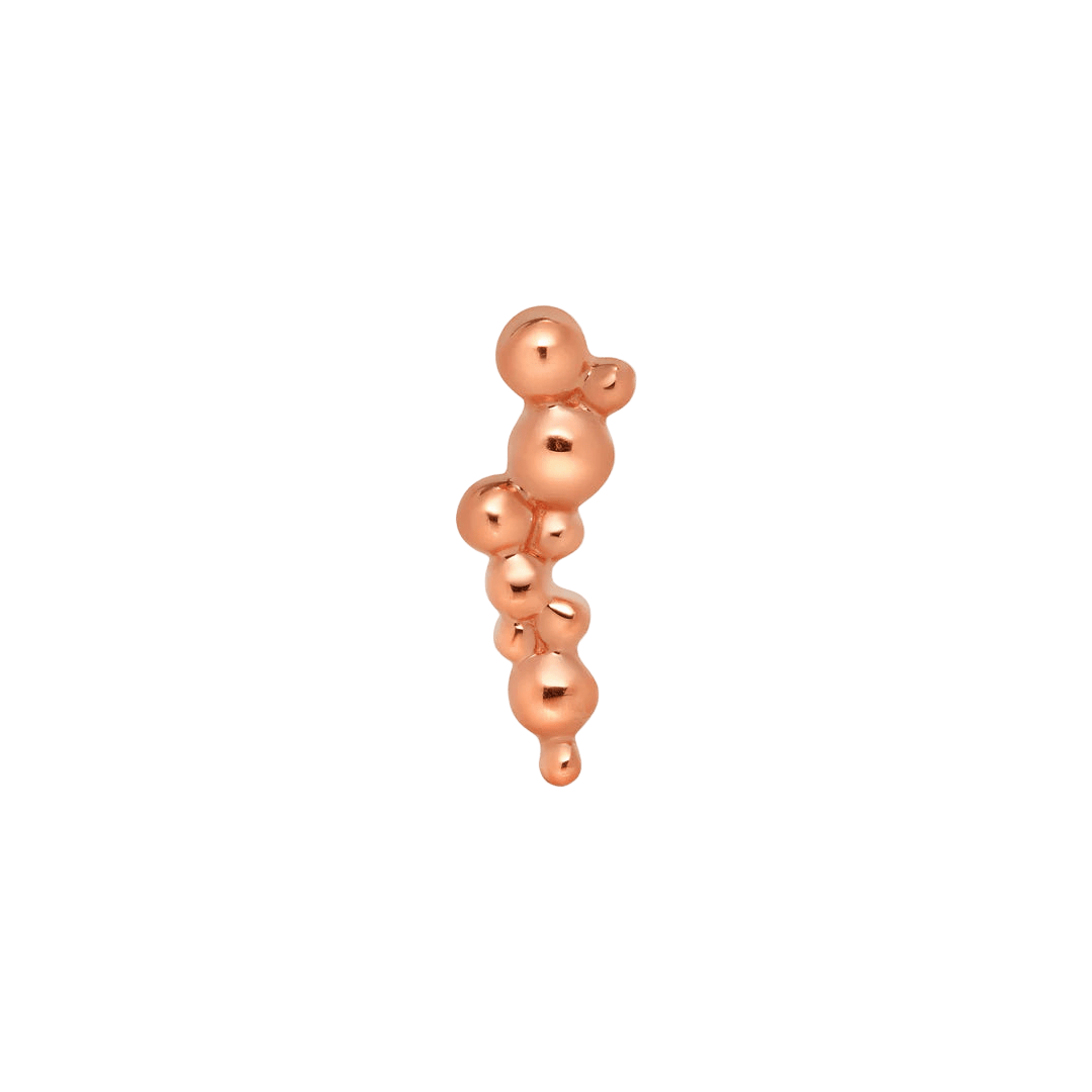 Bubbles – 14K Gold Threadless & Threaded End - piercing - zone.com
