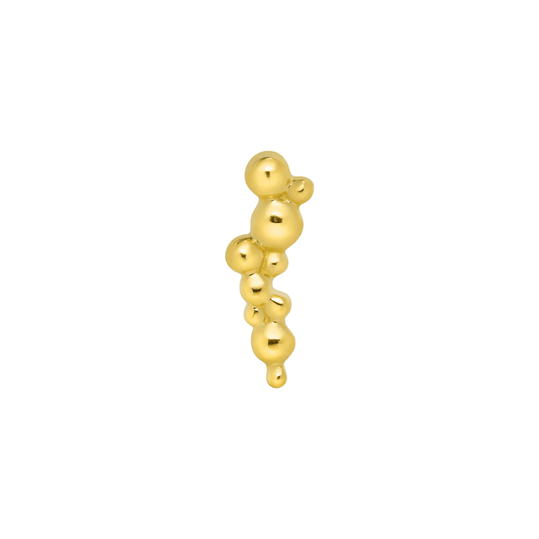 Bubbles – 14K Gold Threadless & Threaded End - piercing - zone.com