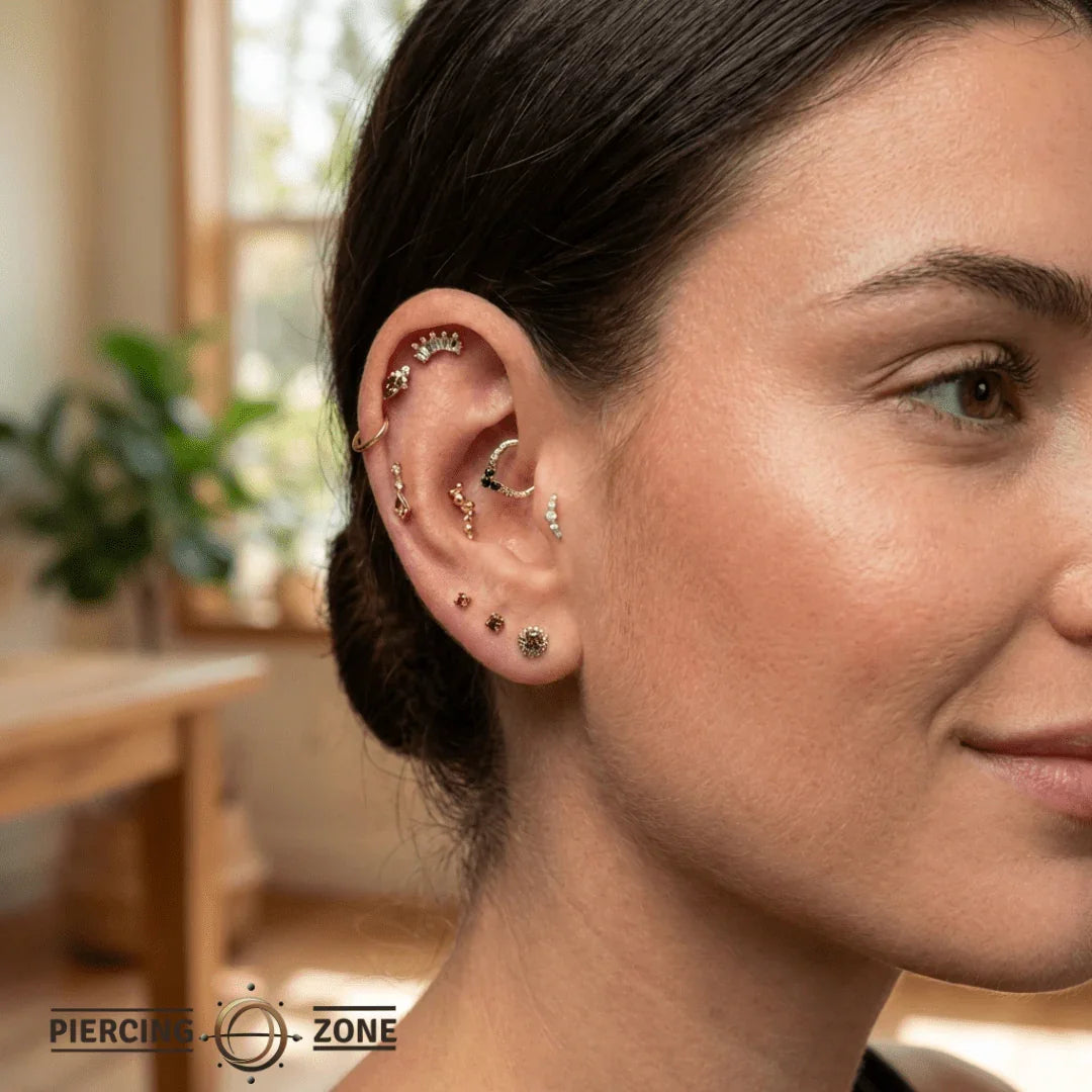 Bubbles – 14K Gold Threadless/Threaded End - piercing - zone.com