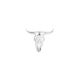 Buckaroo Skull – 14K Gold Threadless & Threaded End - piercing - zone.com