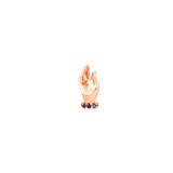 Buddha's Hand – 14K Gold Threadless/Threaded End - piercing - zone.com
